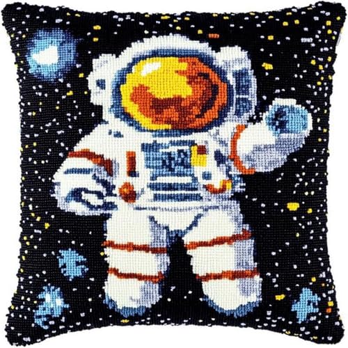Pskgbxmu Gestempeltes Kreuzstich Kissen 45x45cm Mondmann DIY Kissen Stickerei Set für kreative Inneneinrichtung Handarbeitsset für erwachsene Anfänger Pskgbxmu Gestempeltes Kreuzstich Kissen 45x45cm Mondmann DIY Kissen Stickerei Set für kreative Inneneinrichtung Handarbeitsset für erwachsene Anfänger von Pskgbxmu