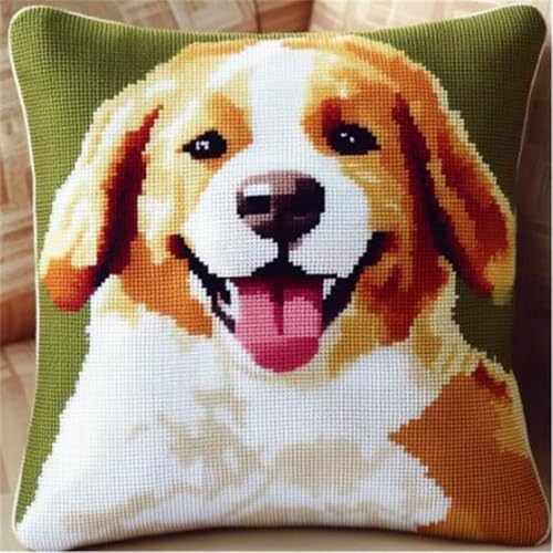 Pskgbxmu Gestempeltes Kreuzstich Kissen 45x45cm Shiba Inu DIY Kissen Stickerei Set für kreative Inneneinrichtung Handarbeitsset für erwachsene Anfänger Pskgbxmu Gestempeltes Kreuzstich Kissen 45x45cm Shiba Inu DIY Kissen Stickerei Set für kreative Inneneinrichtung Handarbeitsset für erwachsene Anfänger von Pskgbxmu