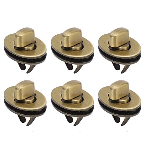 10 Sets Drehverschluss Verschluss, Klassisches Design, Elliptisch, Hohe Härte, Robustes Antikes Messing Geldbörsenschloss für DIY Basteltaschen Handtaschenherstellung 10 Sets Drehverschluss Verschluss, Klassisches Design, Elliptisch, Hohe Härte, Robustes Antikes Messing Geldbörsenschloss für DIY Basteltaschen Handtaschenherstellung von Pssopp