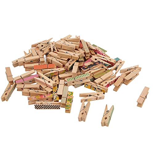 100 Stück Bemalte Holz Wäscheklammer Haltbare Abnehmbare Bemalte Holzklammer mit Mode und Einzigartigem Design für die Familie 100 Stück Bemalte Holz Wäscheklammer Haltbare Abnehmbare Bemalte Holzklammer mit Mode und Einzigartigem Design für die Familie von Pssopp