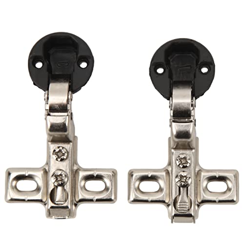 2-teiliges Soft-Close-Scharnier-Set, 26 Mm Edelstahl, Einfach zu Installierende Selbstschließende Scharniere mit Schrauben für Dünne Küchenschranktüren (Einfügung) von Pssopp