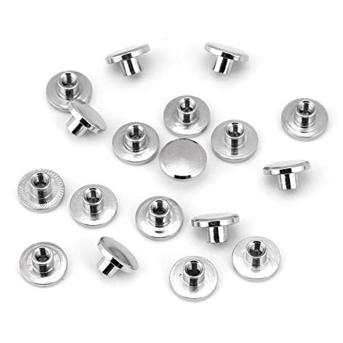 20 Stück Chicago Schrauben Leder Kappe Zubehör Nieten Set Binding Schrauben Beiträge Nagel Rivet mit Schlitzschrauben zum Binden von DIY Leder Handwerk(6.5mm) von Pssopp