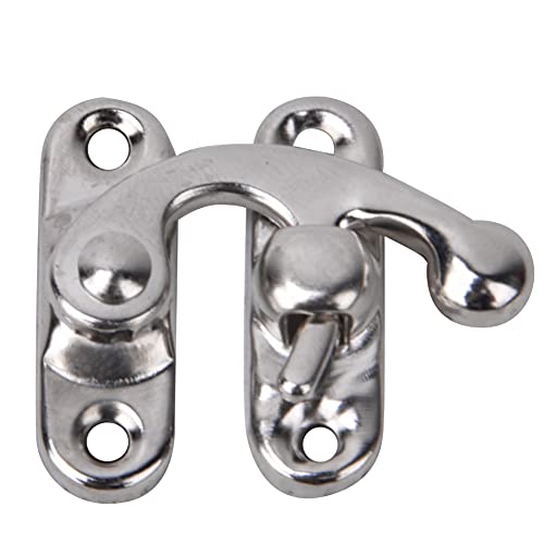 Pssopp 30 Teiliger Antiker Vintage Verschluss 3,2 x 2,8 cm Haspelhaken Retro Eisenriegel für Schmuckgeschenkboxen (Silber Rechts) von Pssopp