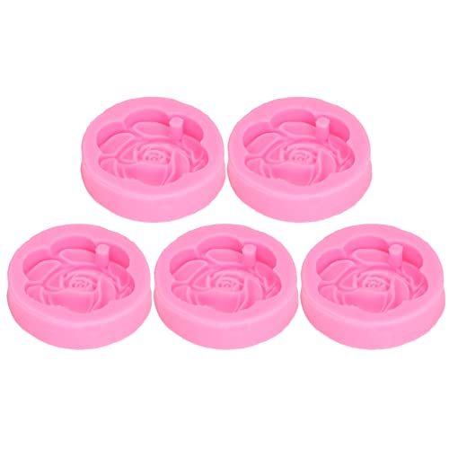 5Pcs 3D Kamelie Blumenform Silikonform für Kerze, Seife, Auto Hängende Verzierung, Schokolade, Süßigkeiten, Jello von Pssopp