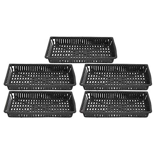 5Pcs Net Pots Hydroponic Grow Pots Schwarz Kunststoff Aquarium Wasserpflanzen Pflanzkorb für Aquarium Teich Kiesreiniger von Pssopp