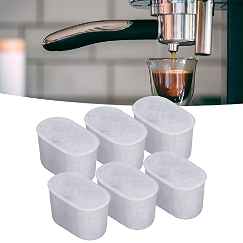 Pssopp 6 Stück Ersatz-Kohle-Wasserfilter, Ersatz für Kaffeemaschinen-Wasserfilter, Geeignet für BREVILLE von Pssopp