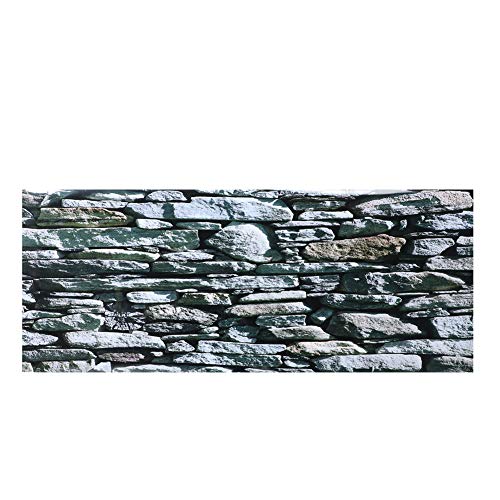 Aquarium Hintergrund Poster Aquarium Hintergrund Aufkleber Aufkleber Stonewalling Muster PVC Aufkleber Aquarium Landschaft Tapete(122 * 50cm) von Pssopp