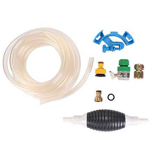 Aquarium Reiniger Aquarium Wasserwechsler Wasseraustauschgeräte Aquarium Reinigungs Pumpen Installations Kit mit 5m Wasser Schlauch für Aquarien Algen Schmutz Reinigung von Pssopp