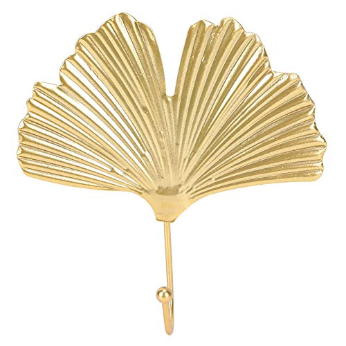 Aufhängehaken Metall Heavy Duty Selbstklebende Haken Blattförmige Vintage Wandhaken für Schlüsselhandtuchtaschen Tasse Hut Mantel(goldenes C) von Pssopp