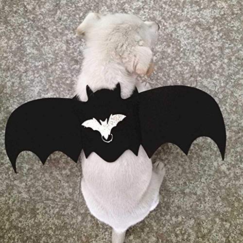 Kostüm Fledermausflügel Haustier Hund Kostüm Vampirflügel Batman Cosplay Walking Harness Weste Brustgurt Harness Kostüm Outfit Weste Dekoration Für Party Festival Halloween Kostüme für Hunde(S) von Pssopp