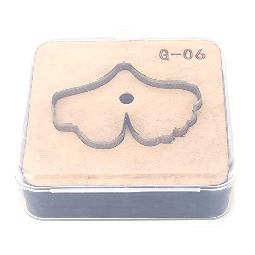 Lederhandwerk DIY Sammelalbum Prägung Blatt Blumenmuster Leder Stanzform Leder Stanzform Holz Stirbt DIY Handgefertigtes Werkzeug Zur Herstellung von Warmen Ornamenten(G 06) von Pssopp