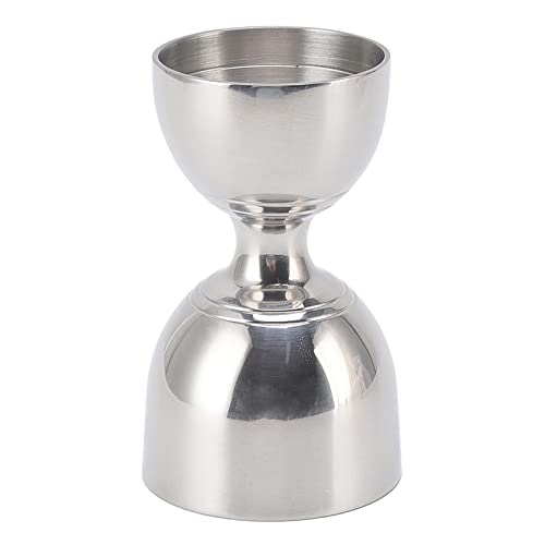 Likör Messbecher, Getränke Cocktail Messbecher, Bar Messbecher mit 30/60 Ml Fassungsvermögen für Cocktails (30/60 ml klassisches Silber) von Pssopp