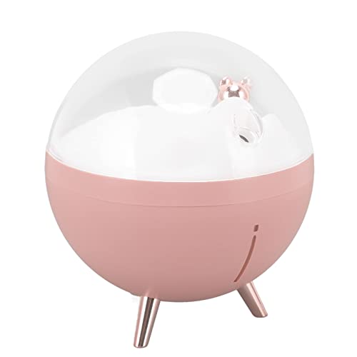 Mini-Nebelverdampfer, Luftbefeuchter, Zwei Sprühmodi, Geräuschloser Betrieb, Timing, Ausschaltfunktion, USB-Aufladung für zu Hause (Rosa) von Pssopp