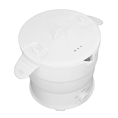 Mini-Topf, Elektrischer Hot Pot, Elektrischer Hot Pot-Kocher, Ramen-Kocher, Multifunktional, 1,2 L, Tragbar, Faltbar, Elektrischer Hot Pot für Zuhause, Schlafsaal, Büro, Reisen (EU-Stecker) von Pssopp