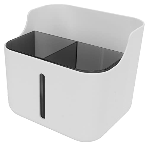 Multifunktionaler Kosmetik-Müllständer, Schreibtisch-Aufbewahrungsbox, Einfache Reinigung, Büro-Kosmetik-Aufbewahrung (Zweilagige Fächeraufbewahrungsbox quadratisch) von Pssopp