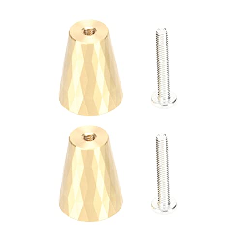 Pssopp 10 Pack Goldene Kabinettsgriffknöpfe mit Messing, Gebürstete Messing Kommoden Schubladenknöpfe Runde Goldene Küchenhardware -Tür Ziehen Sie Küchenschränke und Kleiderschranktüren von Pssopp