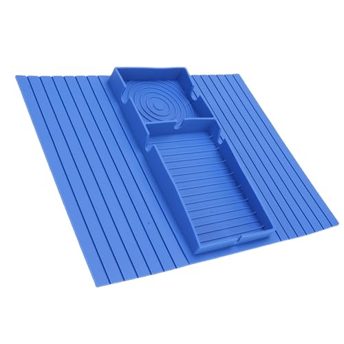 Pssopp 34x43x0.4 cm Couch Armschelle, Silikon -Couch -Tasse -Halter für Cup Phone Tablet Fernbedienung Snack (Dunkelblau) von Pssopp