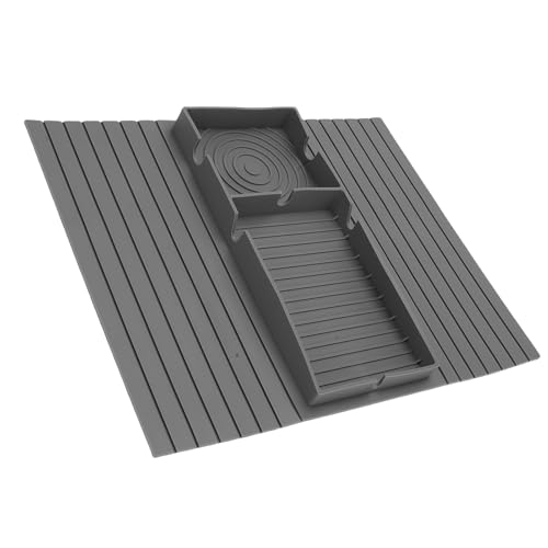 Pssopp 34x43x0.4 cm Couch Armschelle, Silikon -Couch -Tasse -Halter für Cup Phone Tablet Fernbedienung Snack (Gray) von Pssopp