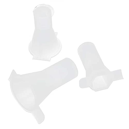 Pssopp 3Pcs Schmuckherstellung Formen Transparente Kegel Silikonform Kegel Epoxidharz Formen für Schmuck Ring von Pssopp