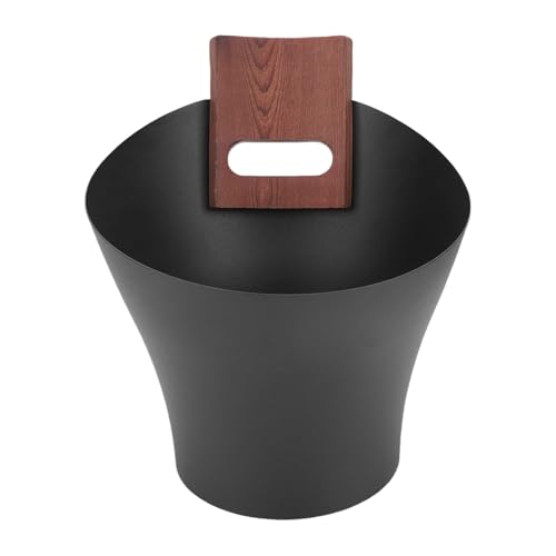 Pssopp 5L Holzsaunabeiger Set, Holzschaufel mit Aluminiumköpfe -Thermometer Hygrometer für Dampfbad Spa Innen Im Freien Im Freien Im Freien von Pssopp