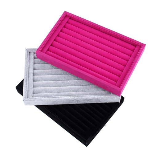 Pssopp 7 Slots Schwarze Samtohrringe Organizer Box und Ringhalter Tablett, Stilvoller Schmuck Organizer Box, um die Lagerung zu Optimieren, Schützt Wertvolle Zubehör, Ideal für Zuhause oder Büro Pssopp 7 Slots Schwarze Samtohrringe Organizer Box und Ringhalter Tablett, Stilvoller Schmuck Organizer Box, um die Lagerung zu Optimieren, Schützt Wertvolle Zubehör, Ideal für Zuhause oder Büro von Pssopp