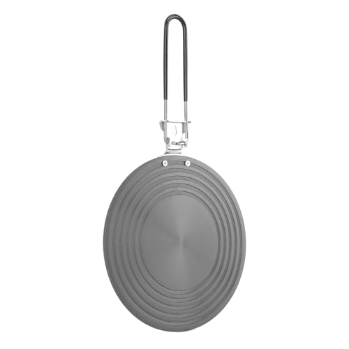 Pssopp Aluminiumpflegeblechplatte mit Griff, Dickere Wärmeleitplatte für Gasherd -Induktionsherd (28CM) von Pssopp