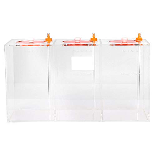 Pssopp Aquarium Acryl Flüssigkeitsvorratsbehälter Transparent Dosierpumpe Titration Tank mit Skala(DT-45 4.5L) von Pssopp