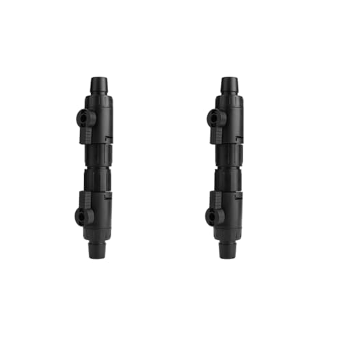 Pssopp Aquarium Schlauchventil Schlauch Ventil Schlauchverbinder Anschluss 2 Stück 16mm Aquarium Wasser durchfluss regelventil Rohranschluss Adapter mit Schnellverschlussgriff von Pssopp