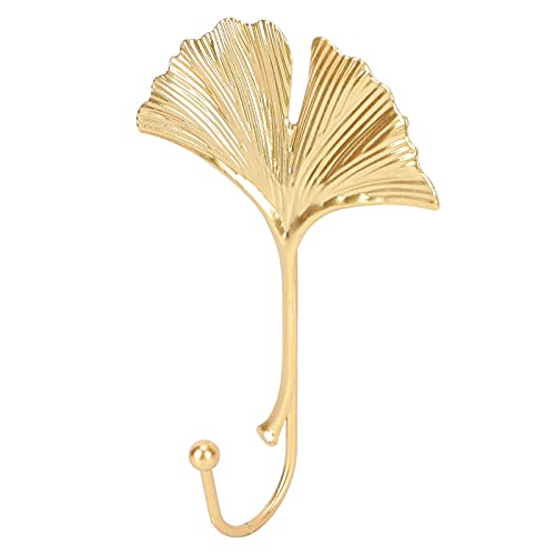 Aufhängehaken Metall Heavy Duty Selbstklebende Haken Blattförmige Vintage Wandhaken für Schlüsselhandtuchtaschen Tasse Hut Mantel(goldenes E) von Pssopp