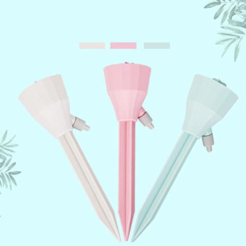 Pssopp Automatische Spikes für die Selbstbewässerung von Dripper Plant 3PCs, Autourlaubsanbieter für Autoferien mit Einstellbaren Steuerventilen, Design aus Hochwertigem Kunststoff in Grün, Pink und von Pssopp