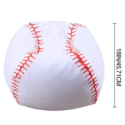 Pssopp Bean -Taschen -Stuhl, Organisieren mit Leichtigkeit, Lustigem und Funktionalem Design, Kinderfreundlich, 18 Zoll (Baseball) von Pssopp