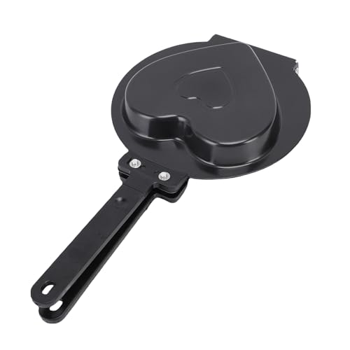 Pssopp Doppelseitige Pfanne, Nicht -Stick -Beschichtung Bratflip -Brat -Omelettpfanne für Gebratene Eierpfannkuchen Geröstetes Brotkochgeschirr Kochgeschirr (BLACK) von Pssopp