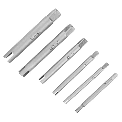 Pssopp Entfernen Sie die Zerbrochenen Wasserhähne, Fleece, Schrauben und Schrauben Leicht, Industrieschrauben und Bolzenentfernungssatz von 10, Kopfhäken für den Täglichen Gebrauch Rühren (6PCS) von Pssopp