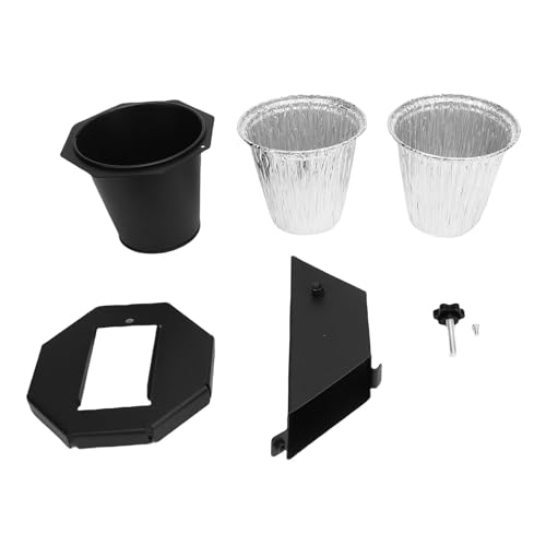 Pssopp Fettschaufel Set, Raucherersatzteile Tropf Fett Bucket Liner Pellet Grillzubehör Zum Grillbacken Im Freien Pssopp Fettschaufel Set, Raucherersatzteile Tropf Fett Bucket Liner Pellet Grillzubehör Zum Grillbacken Im Freien von Pssopp