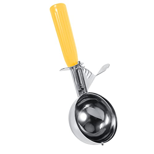Pssopp Food -Grad Edelstahl Eisschaufel mit Farbigem Plastikgriff für Praktische Eiscreme für den Dessert -Laden (5,5 cm) von Pssopp