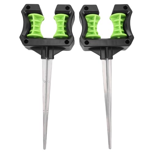 Pssopp Gartenschlauchkanal Spike, 2pcs ABS Leichte Stabile Rasenschlauch -Stützpfahl für Garten Wasserpfeife Schutzorganisation von Pssopp