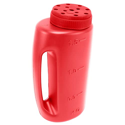 Pssopp Handheld -Dicker Kunststoffdünger Spreiz für Samen Salz Diatomiteis Auftauen Schmelzeis Robust (Rot) von Pssopp