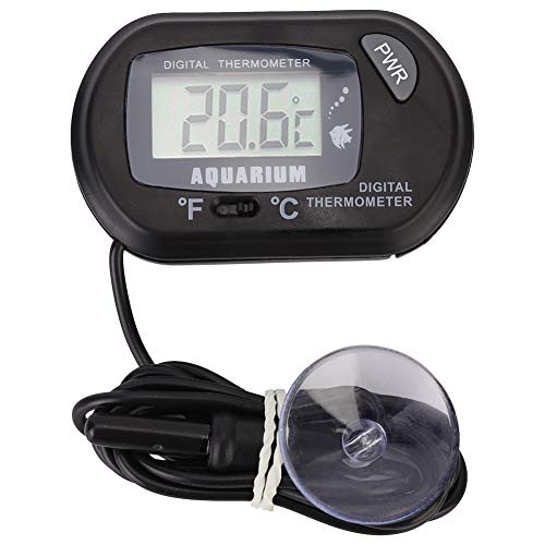 Hffheer Aquarium Thermometer LCD Digital Hochpräzise Aquarium Temperaturanzeige mit Tauchsonde für Aquarium Teich Reptile Turtles Habitats von Pssopp