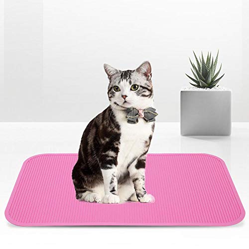 Pssopp Hundesalon rutschfeste Gummimatte Pflegetisch Trimmtisch Haustiermatte Gummimatte für Hund und Katze Salon Baden Training (Rosa) von Pssopp