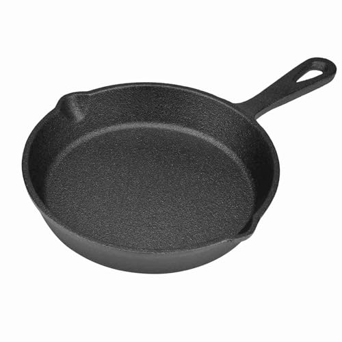 Pssopp Ihre Neue Pan-Gusseisen-Pfanne, Sogar Heizung, Hochleistungen für Ofen, Gasöfen, Induktionskocher mit Einfacher Pflege, Unschlagbare Isolierung und Sogar Heizung, Multifunktional (16 cm) von Pssopp