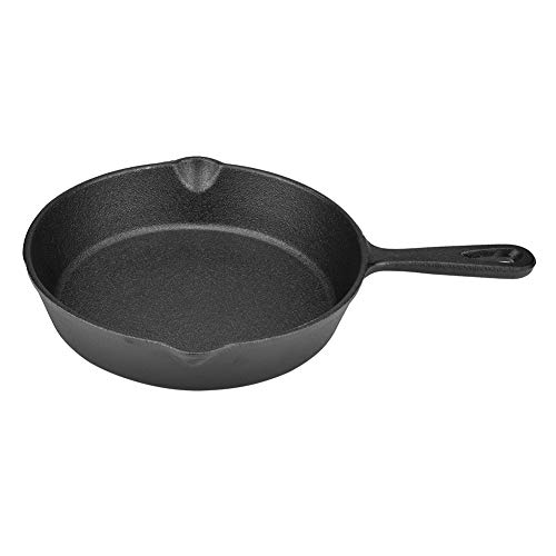 Pssopp Ihre Neue Pan-Gusseisen-Pfanne, Sogar Heizung, Hochleistungen für Ofen, Gasöfen, Induktionskocher mit Einfacher Pflege, Unschlagbare Isolierung und Sogar Heizung, Multifunktional (20 cm) von Pssopp