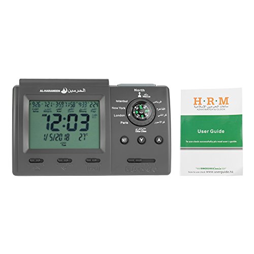Pssopp Islamische Digitaluhr Azan Wecker Muslimisches Gebet Wecker Automatische LCD-Display Schreibtischuhr Desktop-Zubehör Pssopp Islamische Digitaluhr Azan Wecker Muslimisches Gebet Wecker Automatische LCD-Display Schreibtischuhr Desktop-Zubehör von Pssopp