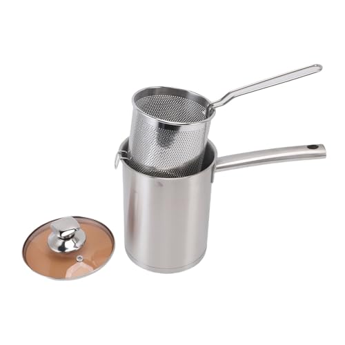 Pssopp Kleine Fritteuse, Multifunktionales Seger -Topf mit Deckel und Ölfilterkorb für Frites Pommes Hähnchenflügel Fisch und Mehr Pssopp Kleine Fritteuse, Multifunktionales Seger -Topf mit Deckel und Ölfilterkorb für Frites Pommes Hähnchenflügel Fisch und Mehr von Pssopp