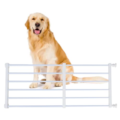 Pssopp Kurzes Hundegitter, in der Breite Erweiterbar, Stabiler Metallrahmen, Einfache Installation, Schützt Haustiere, Sicheres Trittgitter für Treppen, Türen und Türen (Weißes Medium, Pssopp Kurzes Hundegitter, in der Breite Erweiterbar, Stabiler Metallrahmen, Einfache Installation, Schützt Haustiere, Sicheres Trittgitter für Treppen, Türen und Türen (Weißes Medium, von Pssopp
