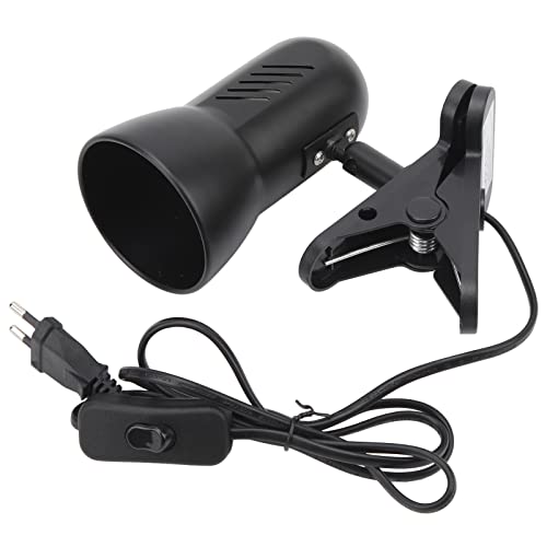Pssopp LED-Klemm-Arbeitsplatzleuchte, 4,3 Fuß Kabellänge, Klemmlampe, Standard-E27-Sockel, 360-Grad-Schwenkkopf, EU-Stecker 85-265 V, für Schlafzimmer von Pssopp
