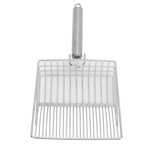 Pssopp Metall Cat Müll Schaufel Effizienter Kätzchenstreu Sifter Scoop für Box Safe Langable für Katzenbesitzer Anwendbar von Pssopp