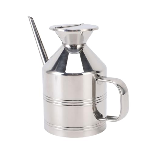 Pssopp Metallessigspenderflasche, Edelstahlöl -Spenderflasche für Sojasauce mit Genauem Pouraussprung (B) von Pssopp