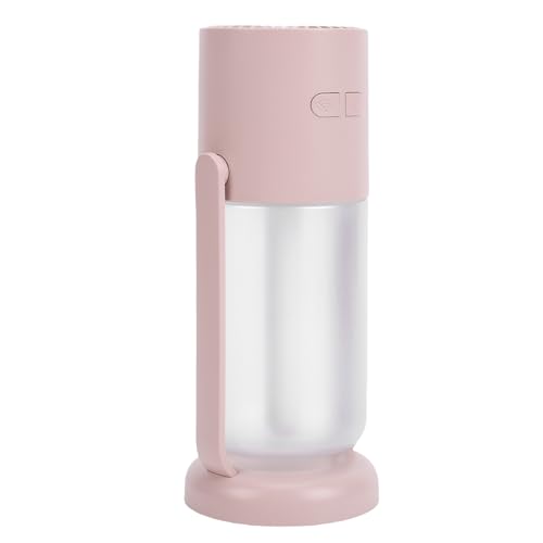 Pssopp Mini -Luftbefeuchter, Kleiner 260 Ml Tragbarer Kühler Nebelbefeuchter mit Weichem Glühen für Büro- und Schlafzimmer -Raumluftbefeuchtung (PINK) von Pssopp