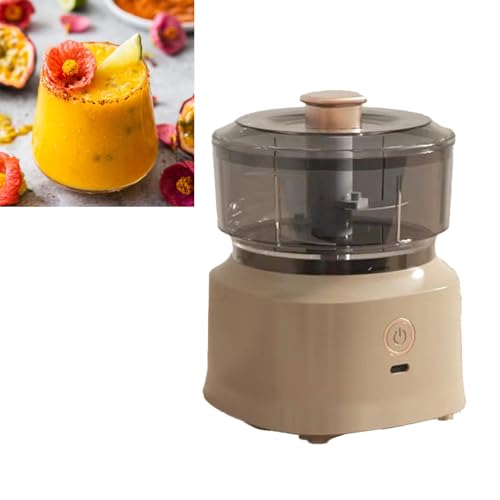 Pssopp Multifunktionale Edelstahlklingen Effiziente Elektrische Fleischhacker -Maschine für Küche Gesund und Leicht zu Reinigen zu Reinigen Küchenmaschine für (Dunkelbraun) von Pssopp