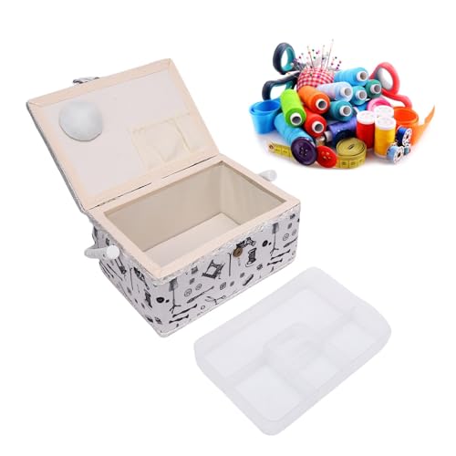 Pssopp Nähen Organizer Box, Multifunktion Ale Nähmaterial Organizer Nadel und Gewinde Zubehör für Scheren Gewinde Stifte Nadeln Clips von Pssopp